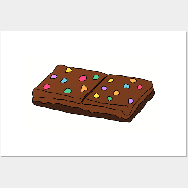 Cosmic Brownie Little Debbie Cake Wall Art by Moon Ink Design